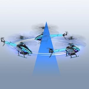 BUSSGO RC Helicopter, Remote Control Helicopter for Kids with 30Mins Flight(2 Batteries), 7+1 LED Light Modes, Altitude Hold, RC Toys for Boys Girls