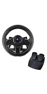 SUBSONIC Superdrive - SV250 Steering wheel with pedals and gearshift paddles racing wheel for nintendo Switch 2 - Switch - Ps4 - xbox Seie X/S, Xbox One - PC