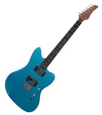 KGD Solid Electric Guitar Consists of a Roasted Mahogany Body and Maple Neck,Professional/Full Size Mercury Electric Guitar for Adults