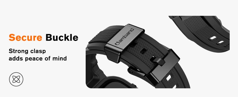 amBand M1 Sport Case Band for Apple Watch Ultra 3/2/1 & SE 3/2/1 & Series 11 10 9 8 7 6 5 4 3 49mm 46mm 45mm 44mm 42mm 41mm 40mm 38mm, Shockproof & Scratch Resistant Rugged Bumper for Men