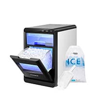 VIVOHOME Commercial Ice Crusher Shaver with Four Blades, Electric Snow Cone Maker Machine, 350W Shaved Ice Machine with Safety Switch for Both Home and Commercial Use, 660lbs/hr