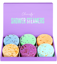 Cleverfy Shower Steamers Aromatherapy for Women and Men – Self-Care Shower Bombs for Stress Relief and Relaxation – 6 Tablets
