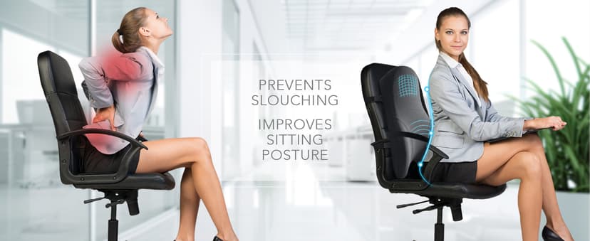 Teemour High Back Support Pillow for Office Chair, Fully Support Back Cushion - Memory Foam Lumbar Support Pillow for Office Chair, Desk, Gaming Chair, Promotes Posture Pain Relief Adjustable Straps