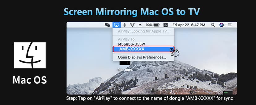 Wireless HDMI Dongle Adapter 4K, SOCLLLife Display Receiver for iOS/Android/Windows Devices to TV, Monitor, or Projector, Screen Mirroring with Airplay/Miracast/DLNA for Movies, Presentations