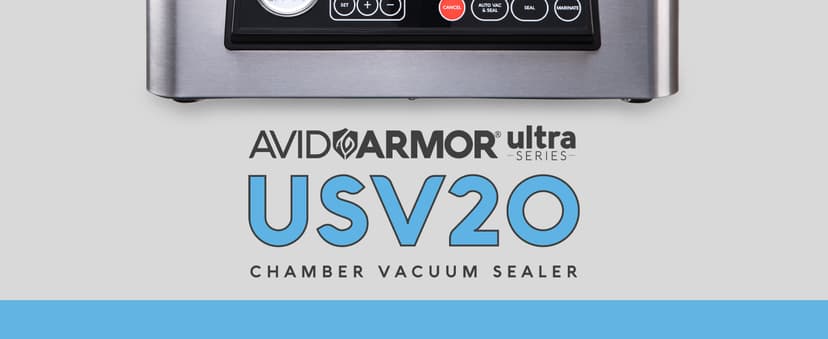 Avid Armor Chamber Vacuum Sealer Machine USV20 Ultra Series for Wet Foods, Meat Vacuum Packing Machine, Compact with 11.5-Inch Vaccum Sealer Bar