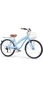 WEIZE Mountain Bike, 26/27.5 inch Outdoor Cycling Bike,18-Speed/High-Carbon Steel/Dual Full Suspension, Adjustable Ergonomic Seat for Men Women Adult, MTB Bicycle with Suspension Fork,Sleek Colors