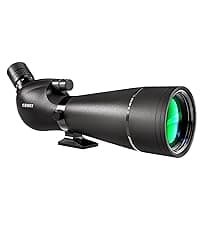 Gosky Flagship DiamondEdge 20-60x80 Spotting Scope with Tripod, Carrying Bag and Quick Phone Holder - BAK4 High Definition Waterproof Spotter Scope for Bird Watching Wildlife observing,Green