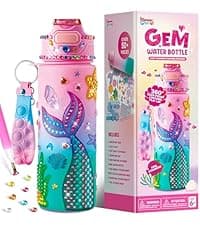 Klever Kits 4PCS Window Art Suncatcher Kits, Fun Gem Painting Kits, Diamond Art and Crafts for Boys Girls, Great Crafts Gift for Kids Birthdays Christmas Ages 6+