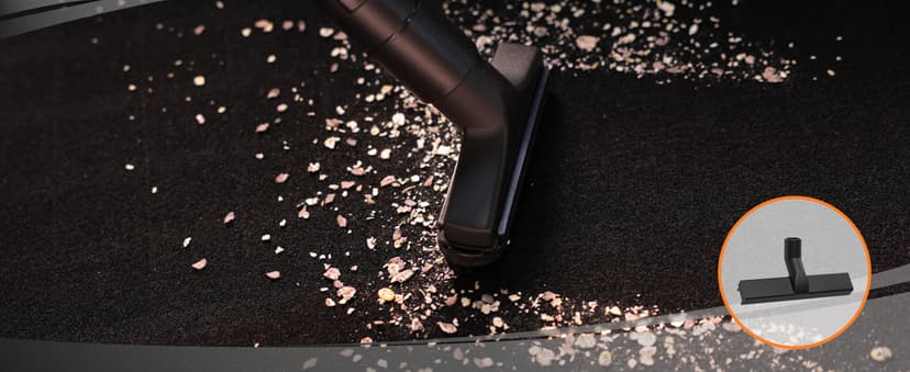 Giraffe Tools Grandstorm Wet Dry Vacuum Cleaner with 6 Nozzles, 30 FT Retractable Hose Wall Mounted Vacuum Cleaner for Car Detailing, Grey(No Remote Control Funtion)