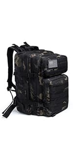 QT&QY 45L Military Tactical Backpacks Molle Army Assault Pack 3 Day Bug Out Bag Hiking Treeking Rucksack…