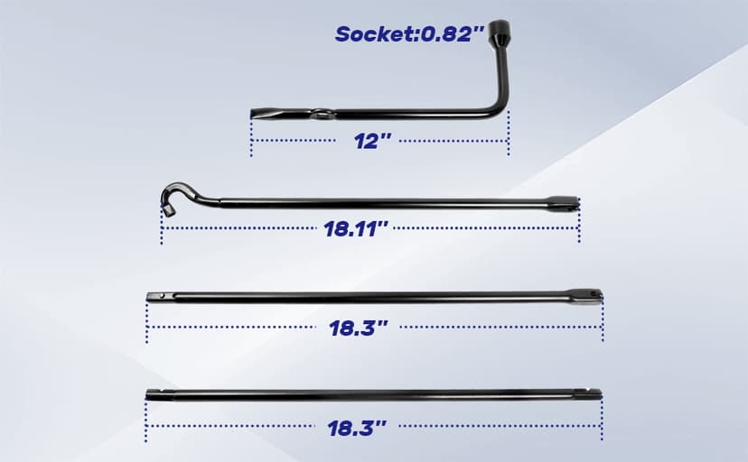 Tacoma Heavy Duty Spare Tire Tool Kit Compatible with 2005-2022 Tacoma OEM Replacement
