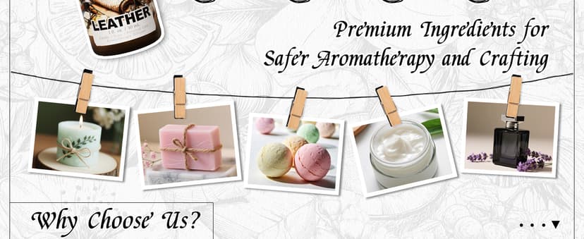 HIQILI Leather Fragrance Oil, Men's Scent, for Car Air Freshener Use, Soap, Candle, and Long-Lasting Perfume Making - 1 Fl Oz