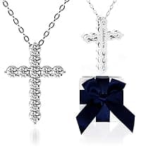 Heart Pendant Necklace for Her Moissanite Lab-Created Gem Jewelry for Women I Love You S925 Sterling Silver Gifts to Wife Girlfriend Mom Daughter Anniversary Birthday Christmas Valentines Day