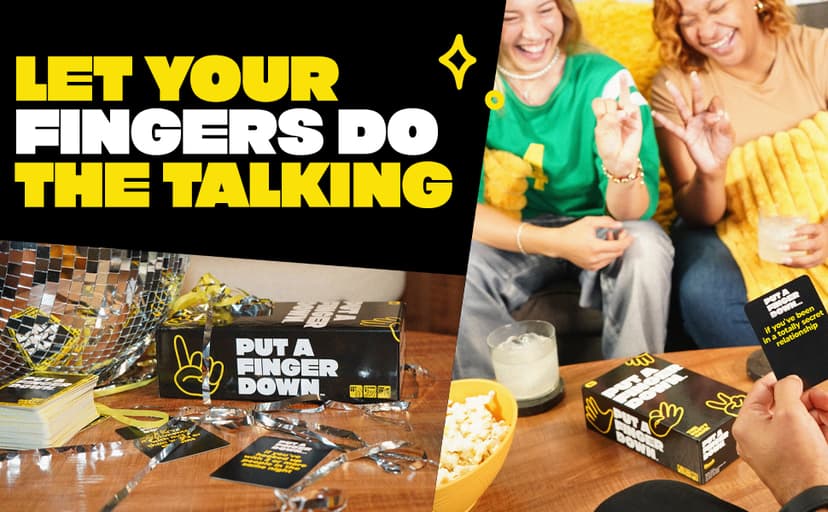 Put A Finger Down - Hilarious Party Card Game, Game Night, Parties, Big and Small Groups | Fun Social Icebreaker with 400 Cards for 2+ Players