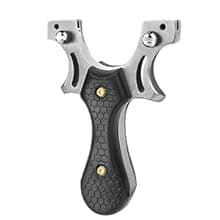 Slingshot, Stainless Steel Slingshots for Adults, Sling Shot for Hunting and Shooting Practice, Come with 3 pcs Flat Rubber Bands and a Storage Case