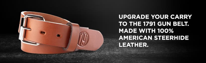 1791 GUNLEATHER Gun Belt for Men - Heavy Duty 14 oz Leather Gun Holster Belt for EDC