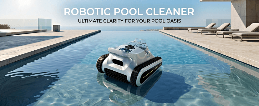 Cordless Robotic Pool Cleaner - Automatic Pool Vacuum Robot for Inground&Above Ground Pools, Wall&Waterline Climbing, Smart Navigation, 180mins Runtime, APP Control, Dual Filtration, Powerful Suction