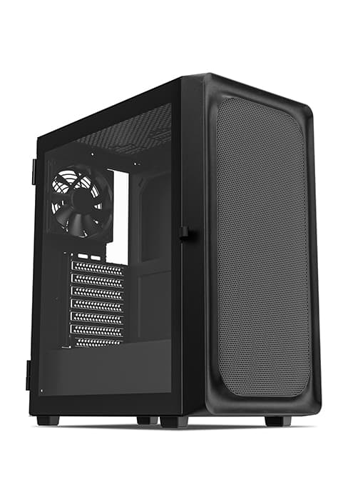 DARKROCK Classico Max Storage Master E-ATX Computer Case with 4x120mm Black Fan, 10 x3.5 HDD+3 x2.5 SDD USB 3.0 Ready, 360mm Radiator Supported, Vertical Slots for GPU Vertically Mount - Black