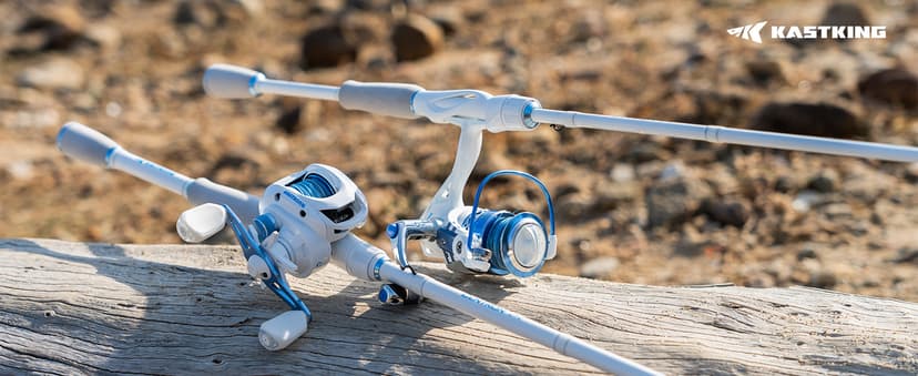 KastKing Centron Lite Fishing Rod and Reel Combo, IM6 Graphite 2Pc Blanks, Stainless Steel Guides with Ceramic Rings, Contoured EVA Handles & Fighting Butt, Split or Full Rear Handle Design, 13 Models