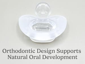 Breathe Baby Pacifier – Patented Design for Natural Oral & Facial Development - BPA-Free, Latex-Free, Pediatrician Developed - Dishwasher Safe 2 Pack (Stage 1: 0-3 Months)