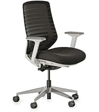 Branch Softside Mid Century Modern Office Chair, Boucle Fabric - Removable Arms with Luxury Cloud-Like Comfort - Adjustable Height - Integrated Lumbar Support - Oatmeal