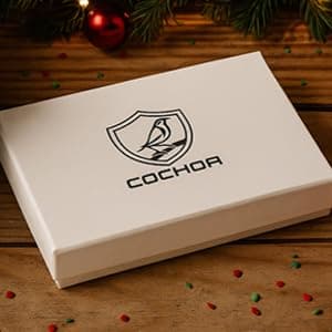 Cochoa Mens Wallet Real Leather Bifold RFID Blocking High Capacity Card Case with 2 ID Window in Gift Box (Crazy Horse, Moss)