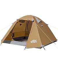 camppal 1 Person Tent for Camping Hiking Mountain Hunting Backpacking Tents 4 Season Resistance to Windproof Rainproof and Waterproof
