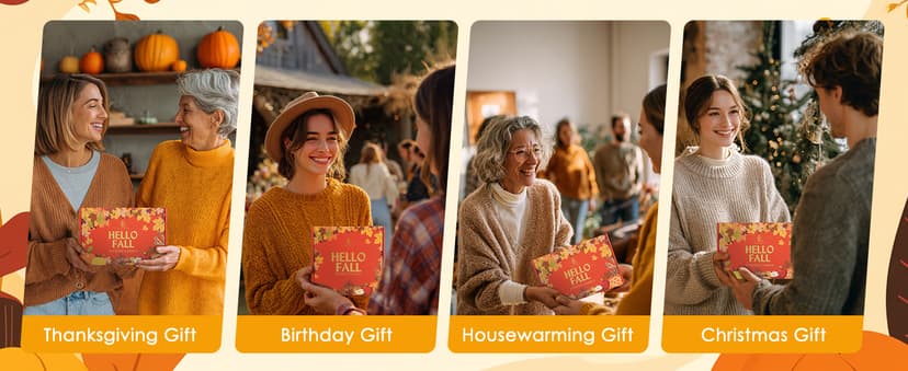 Fall Winter Candle | Sugar Cookies Scented Candle - Thanksgiving Home Decor, 7oz Winter Soy Candles with 50hr Burn Time, Holiday Thanksgiving Christmas Gifts for Women Men