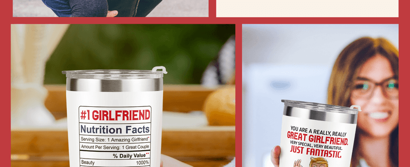 Gifts for Girlfriend - Anniversary, Birthday, Christmas Girlfriend Gifts for Women - Romantic Love Couple Gift for Her from Boyfriend - Gift Ideas for Couples - 20 Oz Stainless Steel Tumbler