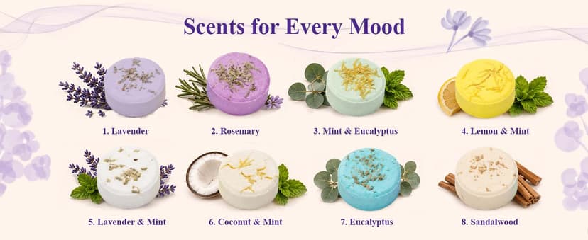 Shower Steamers Aromatherapy Birthday Gifts for Women - SWCANDY 8 Pcs Stocking Stuffers White Elephant Gifts for Adults Mom Men Teen Self Care with Natural Essential Oils Relaxation Home SPA Christmas