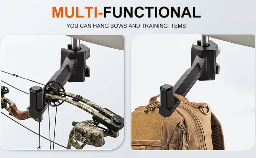 Bow Hanger for Truck, 2 Set Archery Hunting Shooting Bracket Headrest Mount,Universal Compound Bow Holder for Vehicle Storage and Hunting Transport