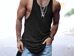 COOFANDY Men's 3 Pack Quick Dry Workout Tank Top Gym Muscle Tee Fitness Bodybuilding Sleeveless T Shirt