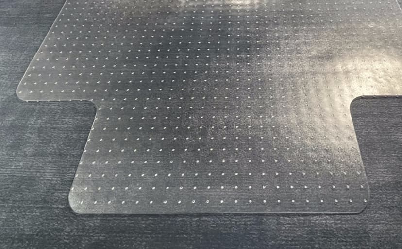 46” x 60” Office Chair Mat for Carpeted Floors – Large, Slip-Resistant, Heavy-Duty Desk Protector with Extended Lip – Easy Glide Rolling Desk Chair Mat for Work, Gaming, Home