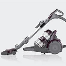 Kenmore Friendly Lightweight Bagless Compact Canister Vacuum with Pet Powermate, HEPA, Extended Telescoping Wand, Retractable Cord and 2 Cleaning Tools, Eggplant