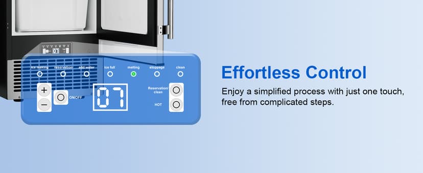 15'' Commercial Under Counter Ice Maker 110 LbS/Day Stainless Steel Ice Machine Built-in Freestanding Ice Maker with 30 Lb Bin Auto-Cleaning 24H Timer Gravity Drainage for Commercial Home