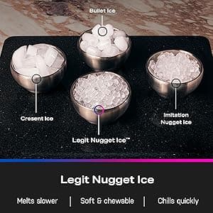 GE Profile Opal 2.0 Ultra Nugget Ice Maker with .75 Gallon Side Tank and Scale Inhibiting Filter, Scoop Included, 38 lbs in 24 Hours, Pellet Ice Machine with WiFi & Smart Connected, Stainless Steel