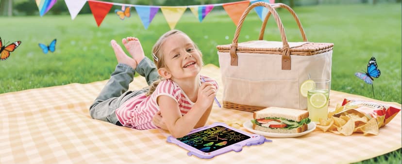8.5 inch LCD Writing Tablet for Kids, Unicorn Toys Gifts for Girls Aged 3-5, Toddler Girl Kids Educational Travel Toy, Birthday Gift for 3 4 5 6 7 8 9 Year Old Girl (Purple) B0BG1NH1FN