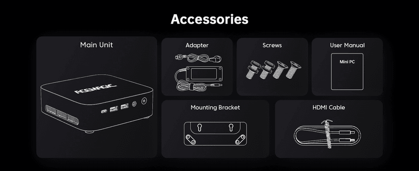 ACEMAGICIAN Kron Mini K1 Mini PC, Ryzen 7 7730U(Upgraded 5825U/7430U), 16GB DDR4 512GB SSD Mini Computers(up to 4.5Ghz), Light Gaming Desktop 4K Triple Display Mini Desktop Bluetooth/WiFi6/Office