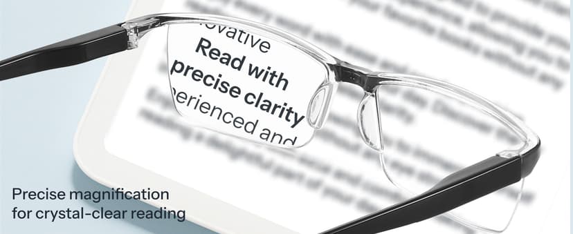 Gaoye Executive Style Reading Glasses Men - Durable Readers with Blue Light Filtering- Comfortable Fit with TR90 Frames