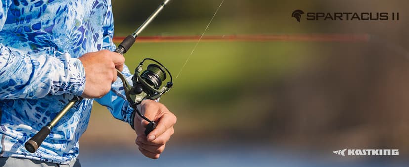 KastKing Spartacus II Spinning Reel – Sealed Carbon Fiber 22LBs Max Drag – 7+1 Stainless BB for Saltwater&Freshwater – 5.2:1 Gear Ratio – Size 500&1000 Perfect for Ice Fishing