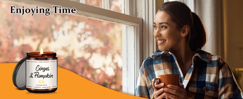 Auelife Fall Candle Set | 4 Pack Scented Candles for Home - Candle Gifts for Women Men, Soy Candles Home Scented | Autumn Fragrance of - Apple Pie/Cinnamon/Harvest/Wreath B0CC98RMFT