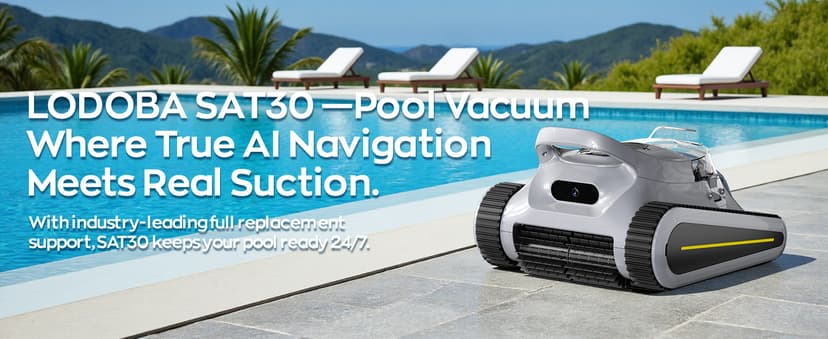 Pool Vacuum for Inground Pools & Above Ground Pool, Cordless Robotic Pool Cleaner with 180W Brushless Motor, 3-Hour Runtime, Wall-Climbing Pool Robot Scrubber for Pools up to 2150 Sq.Ft.