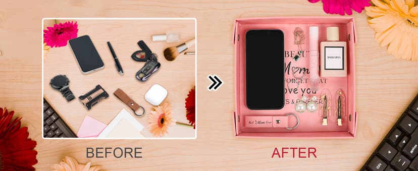 Gifts for Boyfriend, Husband, Romantic Gifts for Him, Mens Birthday Gifts Idea - Premium PU Leather Valet Tray - Best Mens Gifts for Birthday Anniversary