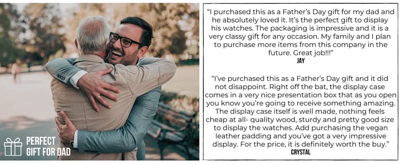 Holme & Hadfield Premium 4-Slot Wooden Watch Display Case – Handcrafted Men’s Watch Box with Accessory Drawer, Hinged Cover, Leather Lining – Birthday Gift for Collectors – Luxury Built to Last