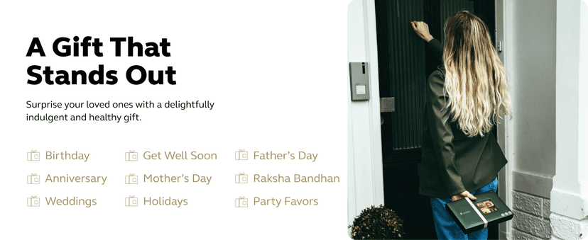 Laumière Gourmet Fruits - Dried Fruit Gift Baskets - Superfood Parfait Collection - Square (16 Pcs) - Premium Nuts Gift Basket - Healthy Snack Boxes for Adults- Vegan, Gluten Free Food Box - No Added Cane Sugar