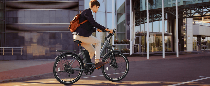 Electric Bike for Adults, Peak 1000W Ebike, 50Miles 21.7MPH UL 2849 Certified Commuter Bike, 26'' City Cruiser Bicycle with 48V Removable Battery, Rear Rack, Adjustable Stem, 7 Speed