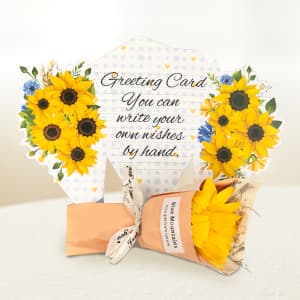 Birthday Gifts for Women, Sunflower Self-Care Package, Sending Sunshine Get Well Gifts for Women, Her, Sister, Mom, Best Friends, Unique Relaxation Spa Basket Perfect for Valentine's Mother's Day