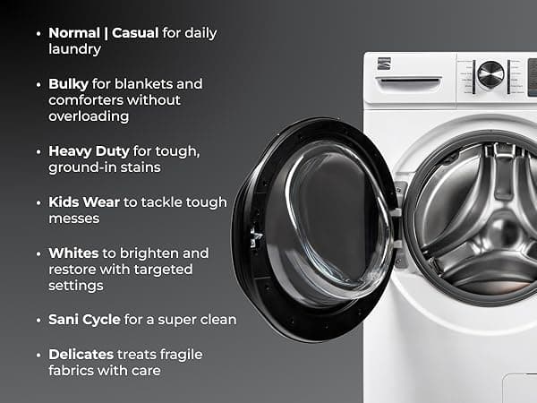 Kenmore 4.5 cu. ft. Front Load Washer with Stain Removing Steam Treatment - Reduce Laundry Time with Accela Wash - LED - ENERGY STAR Certified - White