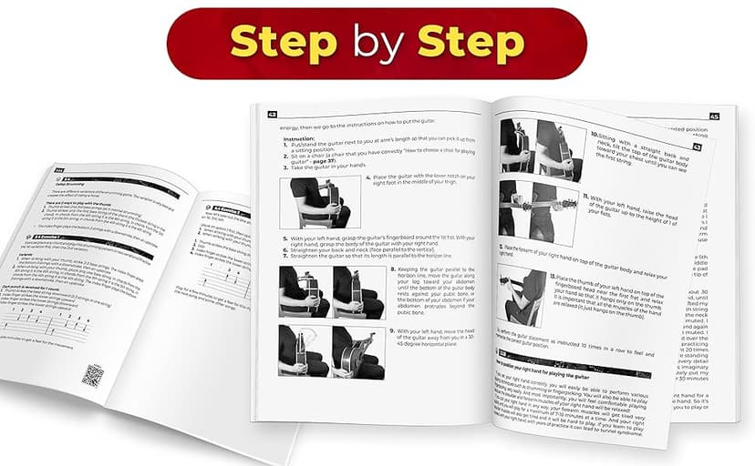 Guitar Book for Adult Beginners. Learn to Play Guitar in 45 Hours: How to Play Guitar Chords, Strumming, Fingerstyle and Songs + Video & Audio Lessons