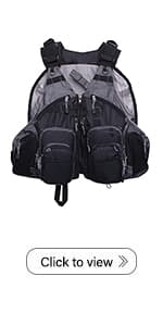 Raprance Fly Fishing Vest Backpack - Adjustable Lightweight and Quick-Dry, with 17 Pocketsfor Trout Bass Saltwate